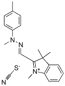 1,3,3-trimethyl-2-[[methyl(p-tolyl)hydrazono]methyl]-3H-indolium thiocyanate CAS#: 84196-23-6