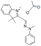 1,3,3-trimethyl-2-[(methylphenylhydrazono)methyl]-3H-indolium acetate CAS#: 83949-77-3