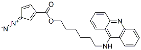 1,4-Cyclopentadiene-1-carboxylic acid, 3-diazo-, 6-(9-acridinylamino)h exyl ester CAS#: 88373-09-5