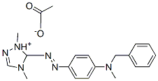 1,4-dimethyl-5-[[4-[methylbenzylamino]phenyl]azo]-1H-1,2,4-triazolium acetate CAS#: 84000-82-8