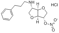 1,4:3,6-Dianhydro-2-deoxy-2-((3-phenylpropyl)amino)-L-iditol 5-nitrate monohydrochloride CAS#: 81786-46-1