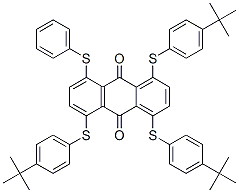 1,4,5-tris[[4-(1,1-dimethylethyl)phenyl]thio]-8-(phenylthio)anthraquinone CAS#: 84434-37-7