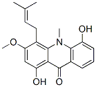 1,5-Dihydroxy-3-methoxy-10-methyl-4-(3-methyl-2-butenyl)acridin-9(10H)-one CAS#: 82354-36-7