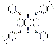 1,5-bis[[4-(1,1-dimethylethyl)phenyl]thio]-4,8-bis(phenylthio)anthraquinone CAS#: 83929-65-1