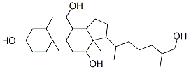 17-(7-hydroxy-6-methyl-heptan-2-yl)-10,13-dimethyl-2,3,4,5,6,7,8,9,11,12,14,15,16,17-tetradecahydro-1H-cyclopenta[a]phenanthrene-3,7,12-triol CAS#: 862-53-3
