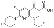 1,8-Naphthyridine-3-carboxylic acid, 1,4-dihydro-6-fluoro-1-(2-fluoroe thyl)-4-oxo-7-(1-piperazinyl)- CAS#: 84209-34-7