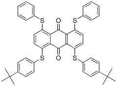 1,8-bis[[4-(1,1-dimethylethyl)phenyl]thio]-4,5-bis(phenylthio)anthraquinone CAS#: 84434-36-6