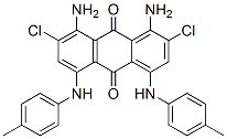 1,8-diamino-2,7-dichloro-4,5-bis[(4-methylphenyl)amino]anthraquinone CAS#: 83578-94-3