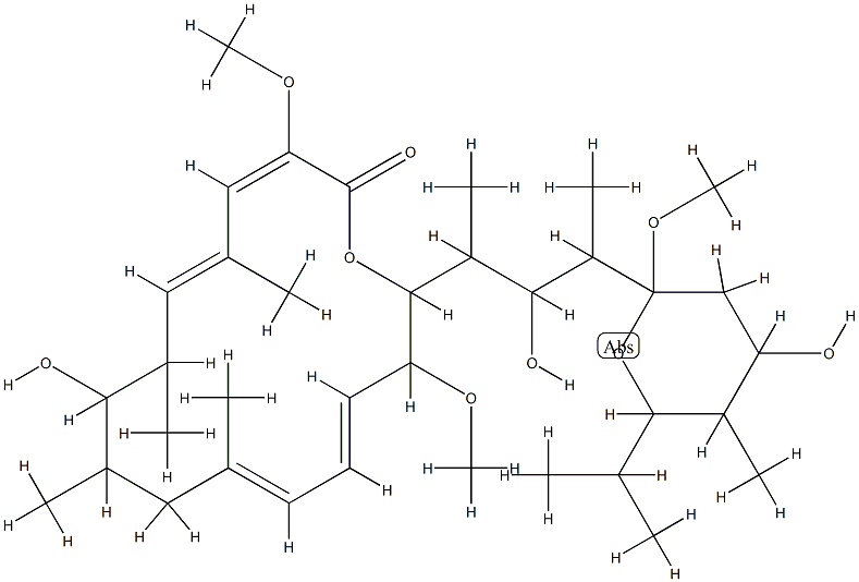 19-O-Methyl-21-O-de(3-carboxy-1-oxo-2-propenyl)-2-demethyl-2-methoxy-24-methylhygrolidin CAS#: 88899-54-1
