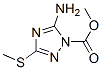 1H-1,2,4-Triazole-1-carboxylicacid,5-amino-3-(methylthio)-,methylester(9CI) CAS#: 86009-00-9