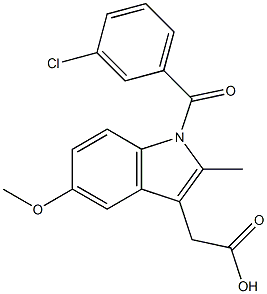 1H-INDOLE-3-ACETICACID,1-(3-CHLOROBENZOYL)-5-METHOXY-2-METHYL CAS#: 807614-94-4