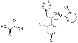 1H-Imidazole-1-ethanol, alpha-((2-chlorophenoxy)methyl)-alpha-(2,4-dic hlorophenyl)-, ethanedioate salt CAS#: 83337-96-6