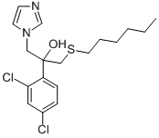 1H-Imidazole-1-ethanol, alpha-(2,4-dichlorophenyl)-alpha-((hexylthio)m ethyl)- CAS#: 83337-62-6