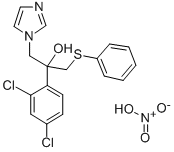 1H-Imidazole-1-ethanol, alpha-(2,4-dichlorophenyl)-alpha-((phenylthio) methyl)-, nitrate (salt) CAS#: 83337-43-3