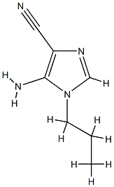 1H-Imidazole-4-carbonitrile,5-amino-1-propyl-(9CI) CAS#: 89404-00-2
