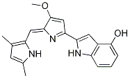 1H-Indol-4-ol, 2-[2-[(3,5-diMethyl-1H-pyrrol-2-yl)Methylene]-3-Methoxy-2H-pyrrol-5-yl]- CAS#: 803712-60-9