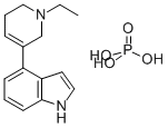 1H-Indole, 4-(1-ethyl-1,2,5,6-tetrahydro-3-pyridinyl)-, phosphate (1:1 ) CAS#: 82439-18-7