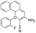 1H-Naphtho[1,2-b]pyran-2-carbonitrile, 3-amino-1-(2-fluorophenyl)- CAS#: 84186-24-3