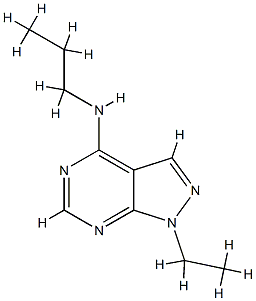 1H-Pyrazolo[3,4-d]pyrimidin-4-amine,1-ethyl-N-propyl-(9CI) CAS#: 805981-66-2