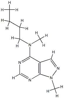 1H-Pyrazolo[3,4-d]pyrimidine,4-(butylmethylamino)-1-methyl-(8CI) CAS#: 801987-97-3