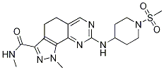 1H-Pyrazolo[4,3-h]quinazoline-3-carboxaMide, 4,5-dihydro-N,1-diMethyl-8-[[1-(Methylsulfonyl)-4-piperidinyl]aMino]- CAS#: 802536-13-6