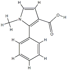1H-Pyrrole-3-carboxylicacid,1-methyl-2-phenyl-(9CI) CAS#: 807624-24-4
