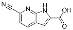 1H-Pyrrolo[2,3-b]pyridine-2-carboxylic acid, 6-cyano- CAS#: 800401-57-4