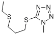 1H-Tetrazole, 5-((3-(ethylthio)propyl)thio)-1-methyl- CAS#: 80086-97-1