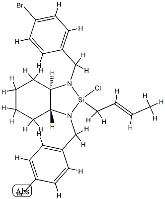 (1R,2R)-(-)-[N,N'-Bis(4-bromobenzyl)-1,2-cyclohexanediamino][(2E)-2-buten-1-yl]chlorosilane, min. 98% CAS#: 804559-39-5
