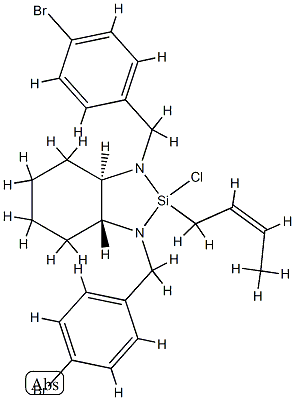 (1R,2R)-(-)-[N,N'-Bis(4-bromobenzyl)-1,2-cyclohexanediamino][(2Z)-2-buten-1-yl]chlorosilane, min. 98% CAS#: 804559-38-4