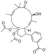 [(1R,2R,3R,4Z,9R,10Z,12S,13S,14R)-1,2-diacetyloxy-9-hydroxy-3,6,6,10,1 4-pentamethyl-7-oxo-13-bicyclo[10.3.0]pentadeca-4,10-dienyl] benzoate CAS#: 81542-94-1