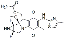 (1S,2S,9S,9aR)-6-Methyl-7-(4-methyl-2-thiazolylamino)-9-(carbamoyloxymethyl)-9a-methoxy-1,2-epimino-2,3,9,9a-tetrahydro-1H-pyrrolo[1,2-a]indole-5,8-dione CAS#: 84397-36-4