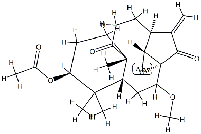 (1aR,2S,5aR,8S,9aR,11aR)-8-(Acetyloxy)-1a,2,3,4,5a,6,7,8,9,9a,10,11-dodecahydro-11-methoxy-5a,9,9-trimethyl-13-methylene-5H-2,11a-ethanobenzo[5,6]cyclodec[1,2-b]oxirene-5,12-dione CAS#: 83159-28-8
