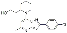 2-(1-(2-(4-chlorophenyl)-5-Methylpyrazolo[1,5-a]pyriMidin-7-yl)piperidin-2-yl)ethanol CAS#: 841253-81-4