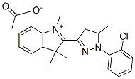 2-[1-(2-chlorophenyl)-4,5-dihydro-5-methyl-1H-pyrazol-3-yl]-1,3,3-trimethyl-3H-indolium acetate CAS#: 83969-23-7