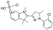 2-[1-(2-chlorophenyl)-4,5-dihydro-5-methyl-1H-pyrazol-3-yl]-1,3,3-trimethyl-3H-indolium hydrogen sulphate CAS#: 83969-22-6