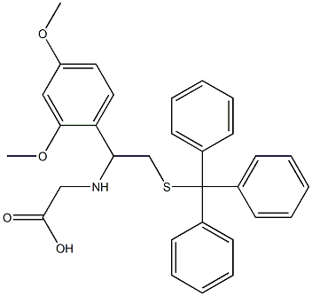 2-[[1-(2,4-dimethoxyphenyl)-2-tritylsulfanylethyl]amino]acetic acid CAS#: 823829-31-8