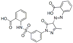2-[[1-[3-[[(2-carboxyphenyl)amino]sulphonyl]phenyl]-4,5-dihydro-3-methyl-5-oxo-1H-pyrazole-4-yl]azo]benzoic acid CAS#: 85409-58-1