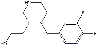 2-[1-[(3,4-difluorophenyl)methyl]piperazin-2-yl]ethanol CAS#: 815603-03-3