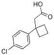 2-[1-(4-Chlorophenyl)cyclobutyl]acetic acid CAS#: 84485-51-8