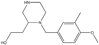 2-[1-[(4-methoxy-3-methylphenyl)methyl]piperazin-2-yl]ethanol CAS#: 816441-26-6