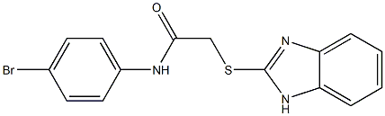 2-((1H-benzo[d]imidazol-2-yl)thio)-N-(4-bromophenyl)acetamide CAS#: 86109-61-7