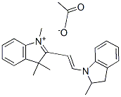 2-[2-(2,3-dihydro-2-methyl-1H-indol-1-yl)vinyl]-1,3,3-trimethyl-3H-indolium acetate CAS#: 83949-78-4