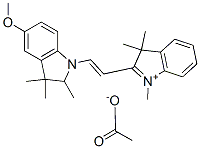 2-[2-(2,3-dihydro-5-methoxy-2,3,3-trimethyl-1H-indol-1-yl)vinyl]-1,3,3-trimethyl-3H-indolium acetate CAS#: 83949-82-0