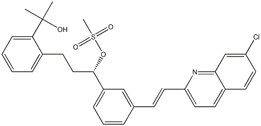 2-[2-[(3S)-3-[3-[(E)-2-(7-Chloro-2-quinolinyl)ethenyl]phenyl]-3-[(Methanesulfonyl)oxy]propyl]phenyl]-2-propanol CAS#: 807638-71-7