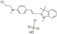 2-[2-[4-[(2-chloroethyl)methylamino]phenyl]vinyl]-1,3,3-trimethyl-3H-indolium hydrogen sulphate CAS#: 83969-10-2