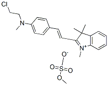 2-[2-[4-[(2-chloroethyl)methylamino]phenyl]vinyl]-1,3,3-trimethyl-3H-indolium methyl sulphate CAS#: 85204-55-3
