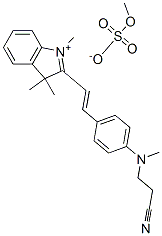 2-[2-[4-[(2-cyanoethyl)methylamino]phenyl]vinyl]-1,3,3-trimethyl-3H-indolium methyl sulphate CAS#: 85187-82-2