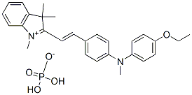 2-[2-[4-[(4-ethoxyphenyl)methylamino]phenyl]vinyl]-1,3,3-trimethyl-3H-indolium dihydrogen phosphate CAS#: 83949-65-9