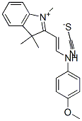 2-[2-[(4-methoxyphenyl)amino]vinyl]-1,3,3-trimethyl-3H-indolium thiocyanate CAS#: 84196-24-7